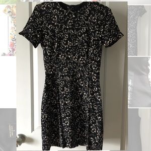 French Connection Black White Dress Womens